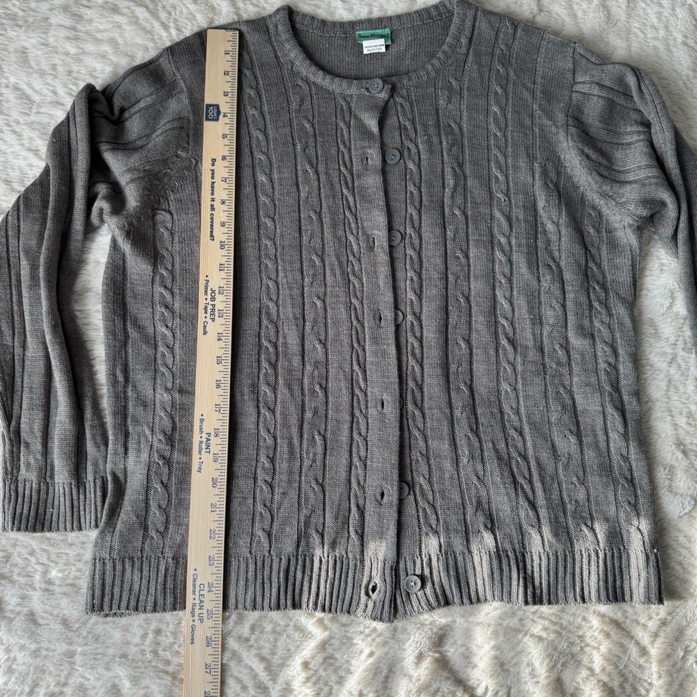 Sara Morgan Women's Sweater Cardigan Size xl GRAY Long Sleeve 100% acrylic - Picture 4 of 5